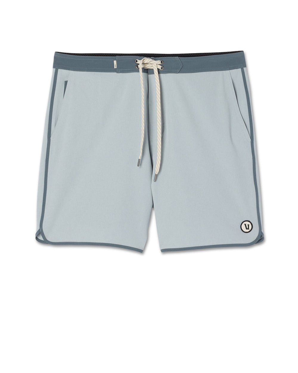 Cruise Boardshort 7" Men's Blue Haze Linen Swim Shorts | Vuori Sale