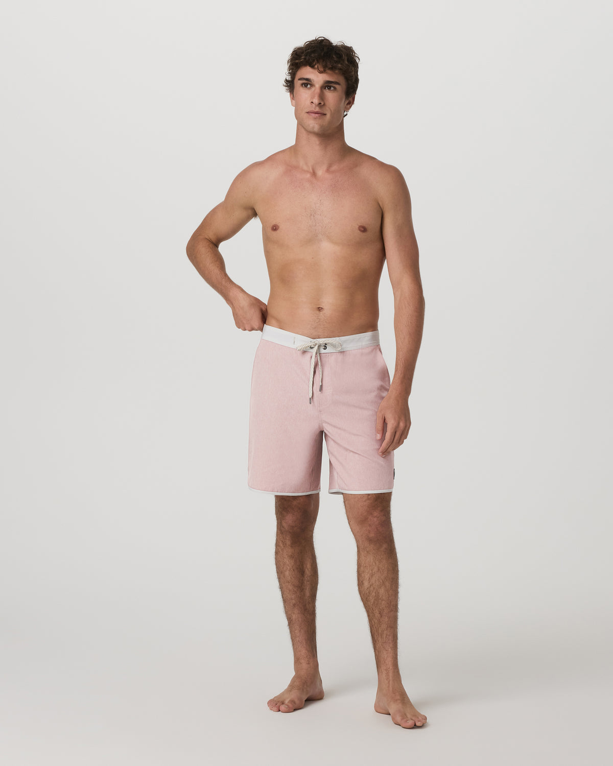 Cruise Boardshort 7" Men's Mauve Linen Texture Shorts | Vuori