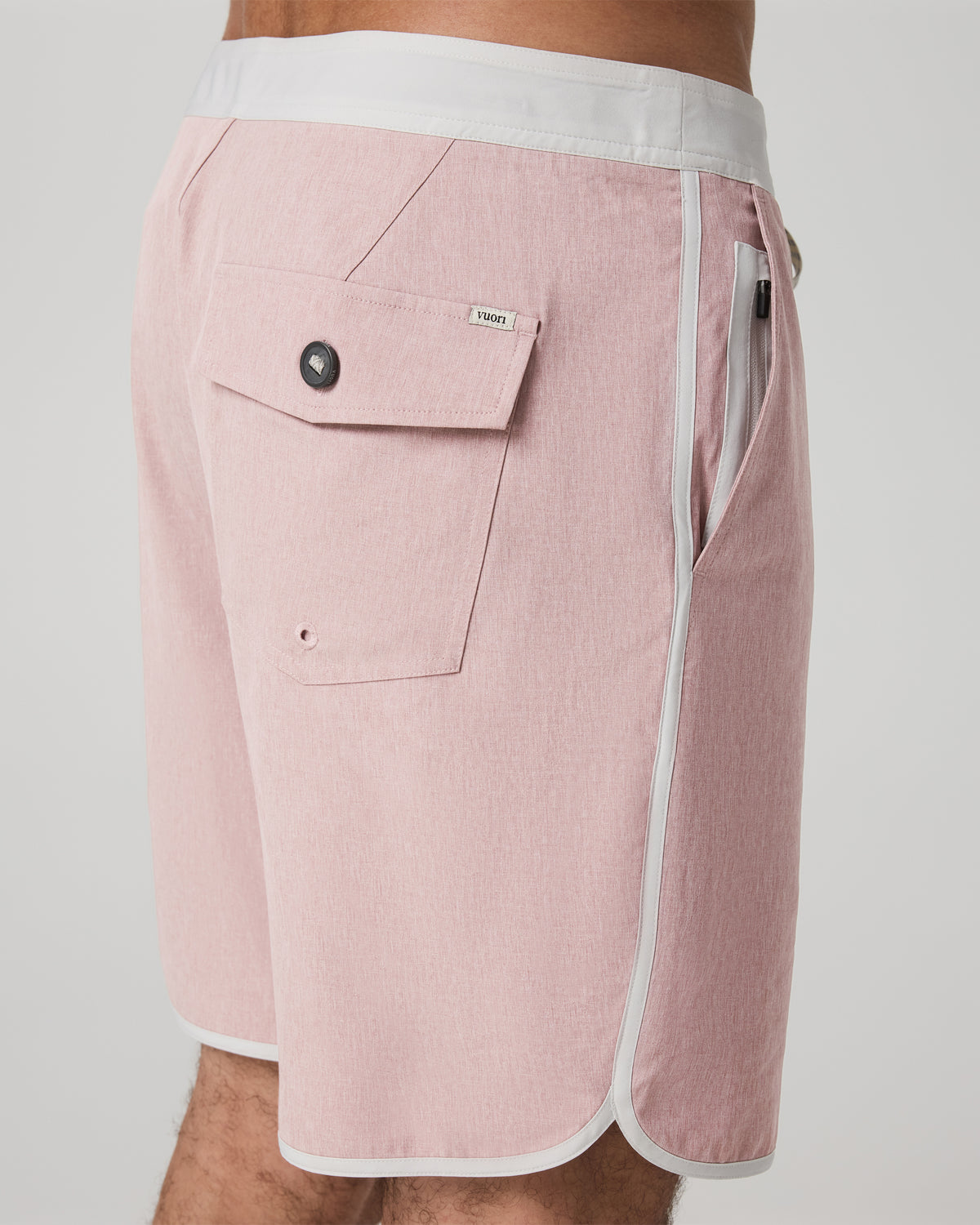 Cruise Boardshort 7" Men's Mauve Linen Texture Shorts | Vuori