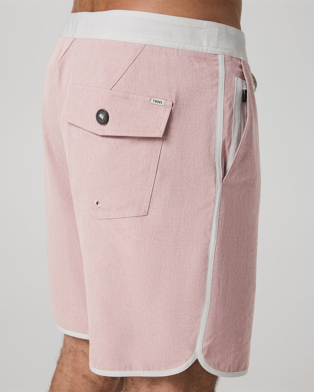 Cruise Boardshort 7" Men's Mauve Linen Texture Shorts | Vuori