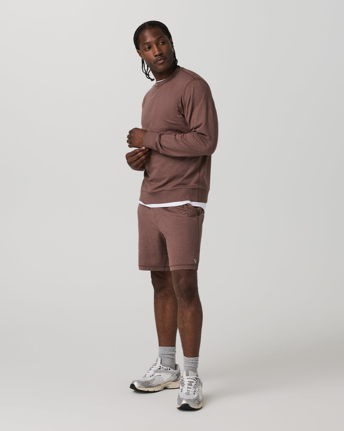 Ponto Performance Short 7" Men's Sable Heather Shorts | Vuori Sale