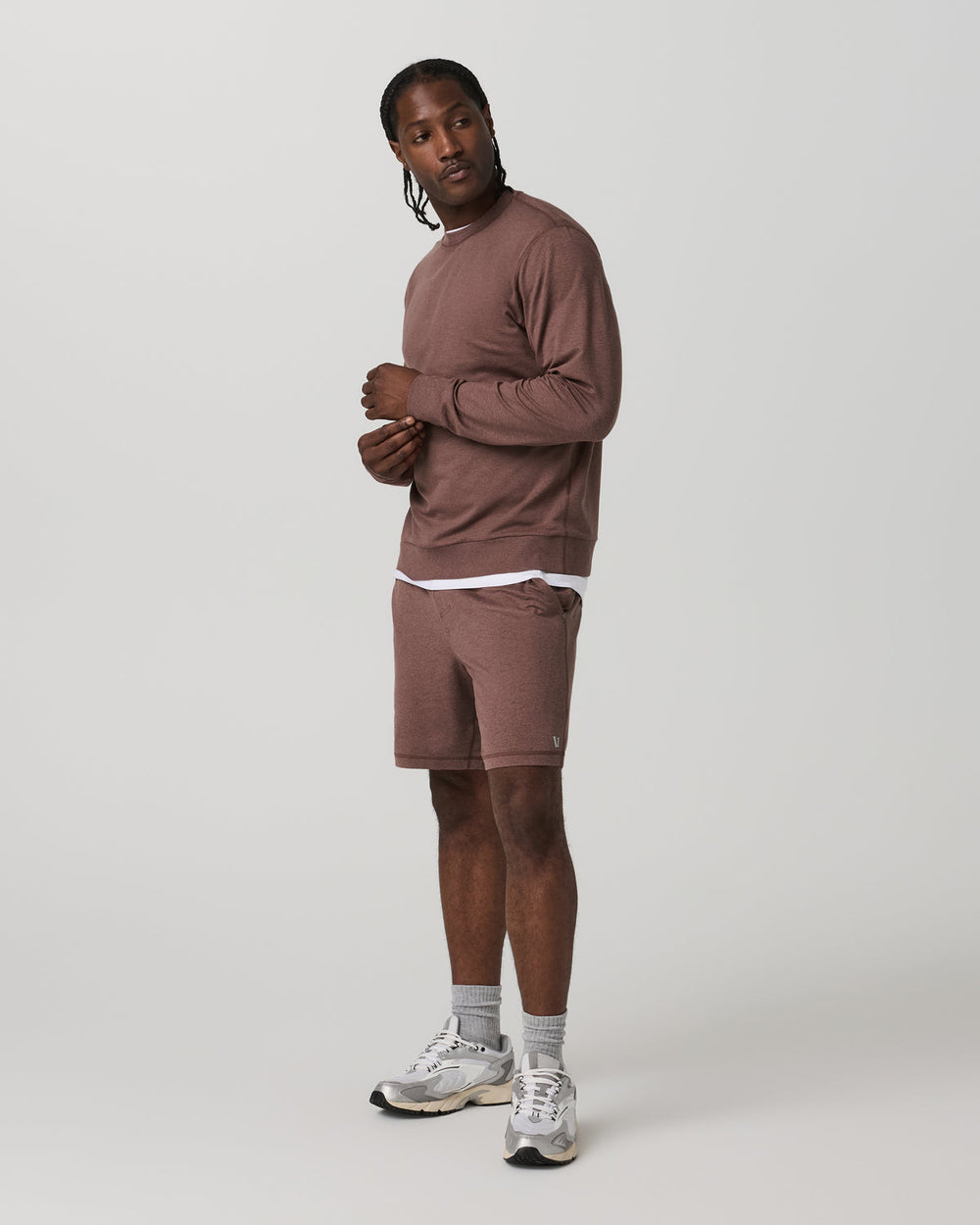 Ponto Performance Short 7" Men's Sable Heather Shorts | Vuori Sale