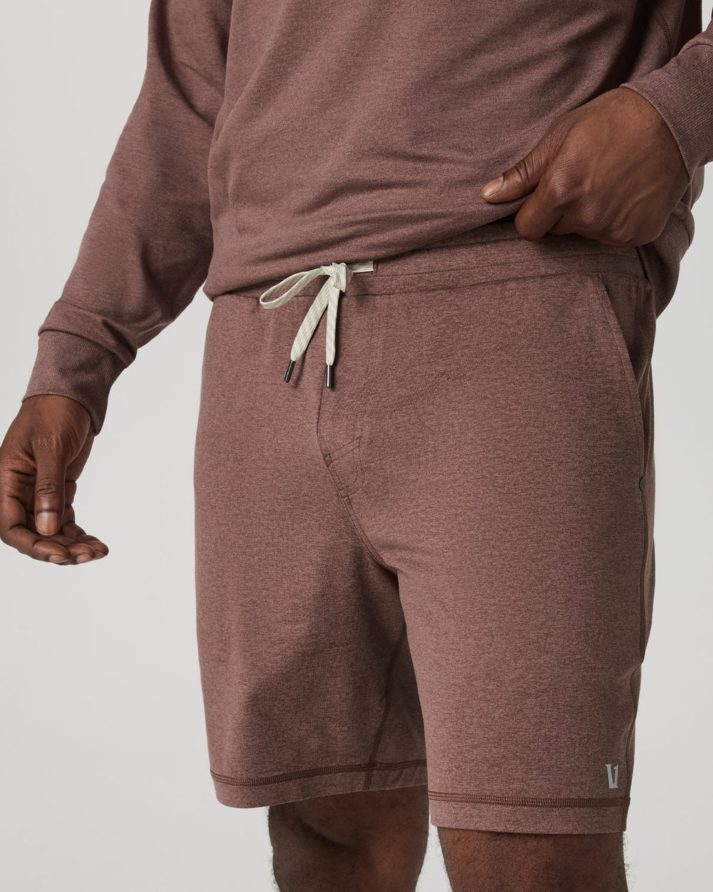 Ponto Performance Short 7" Men's Sable Heather Shorts | Vuori Sale