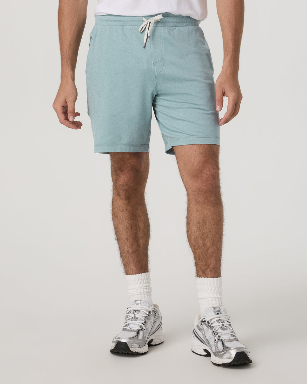 Men's Ponto Performance Short 7" Misty Blue Heather | Vuori