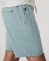 Men's Ponto Performance Short 7" Misty Blue Heather | Vuori
