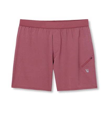 Qualify Short Lined 5" Men's Berry Performance Shorts | Vuori Discount