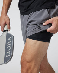 Elevate Kore Short Lined 7" Men's Zinc Performance Shorts | Vuori Sale