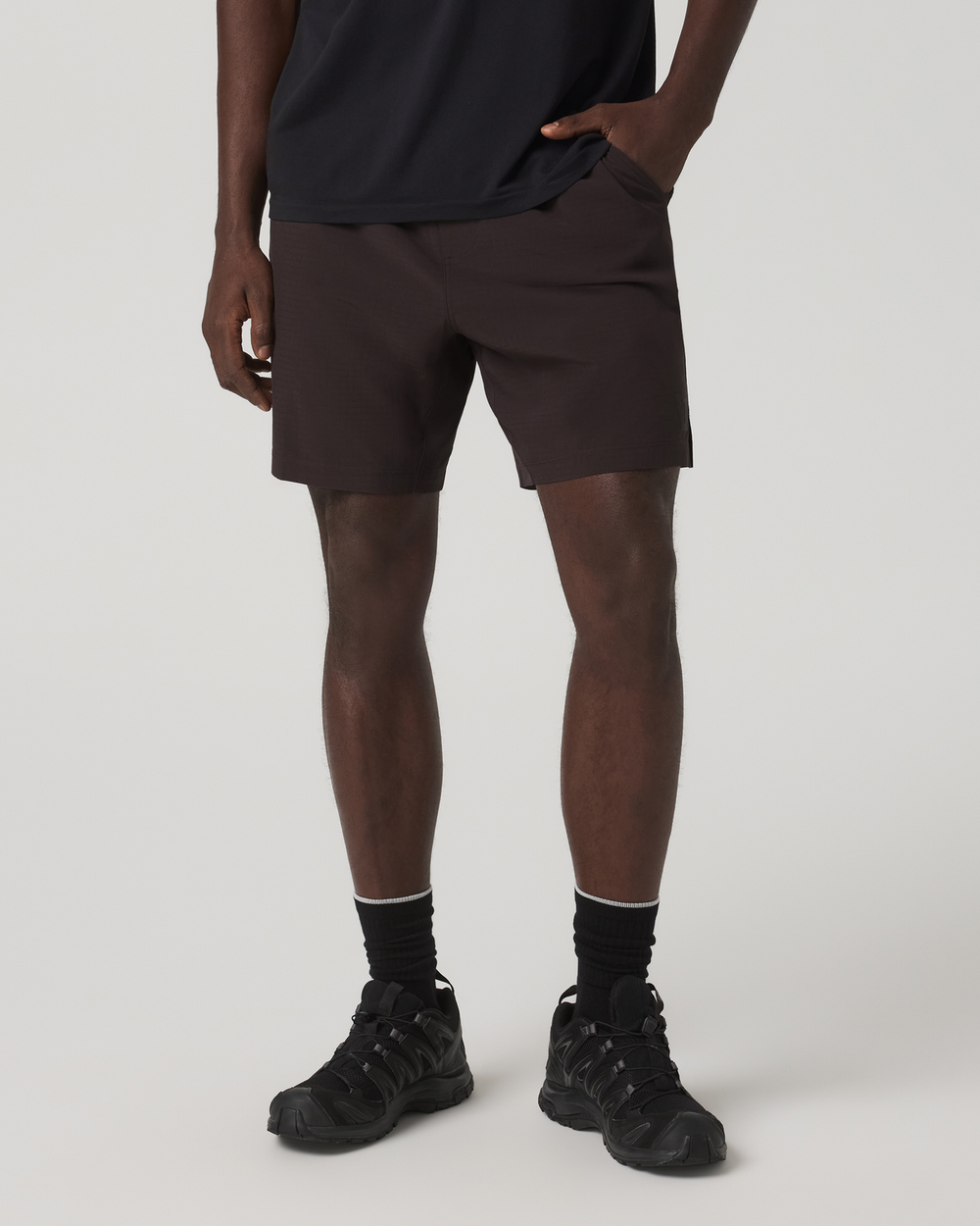 HardKore Short Lined 7" Men's Carbon Performance Shorts | Vuori