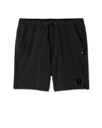 HardKore Short Lined 7" Men's Black Performance Shorts | Vuori On sale