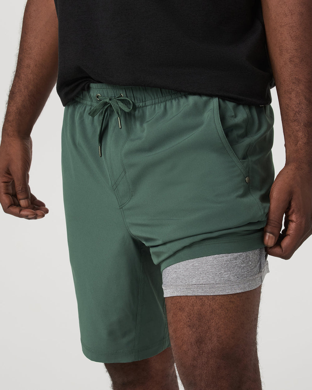Kore Short Lined 9" Men's Agate Green Tonal Shorts | Vuori