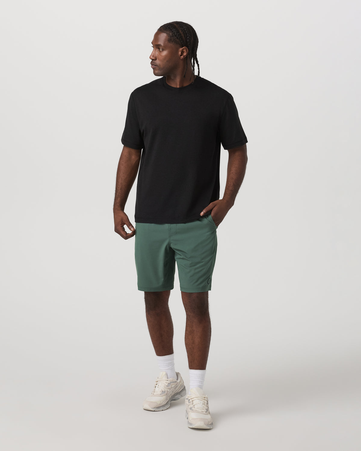 Kore Short Lined 9" Men's Agate Green Tonal Shorts | Vuori