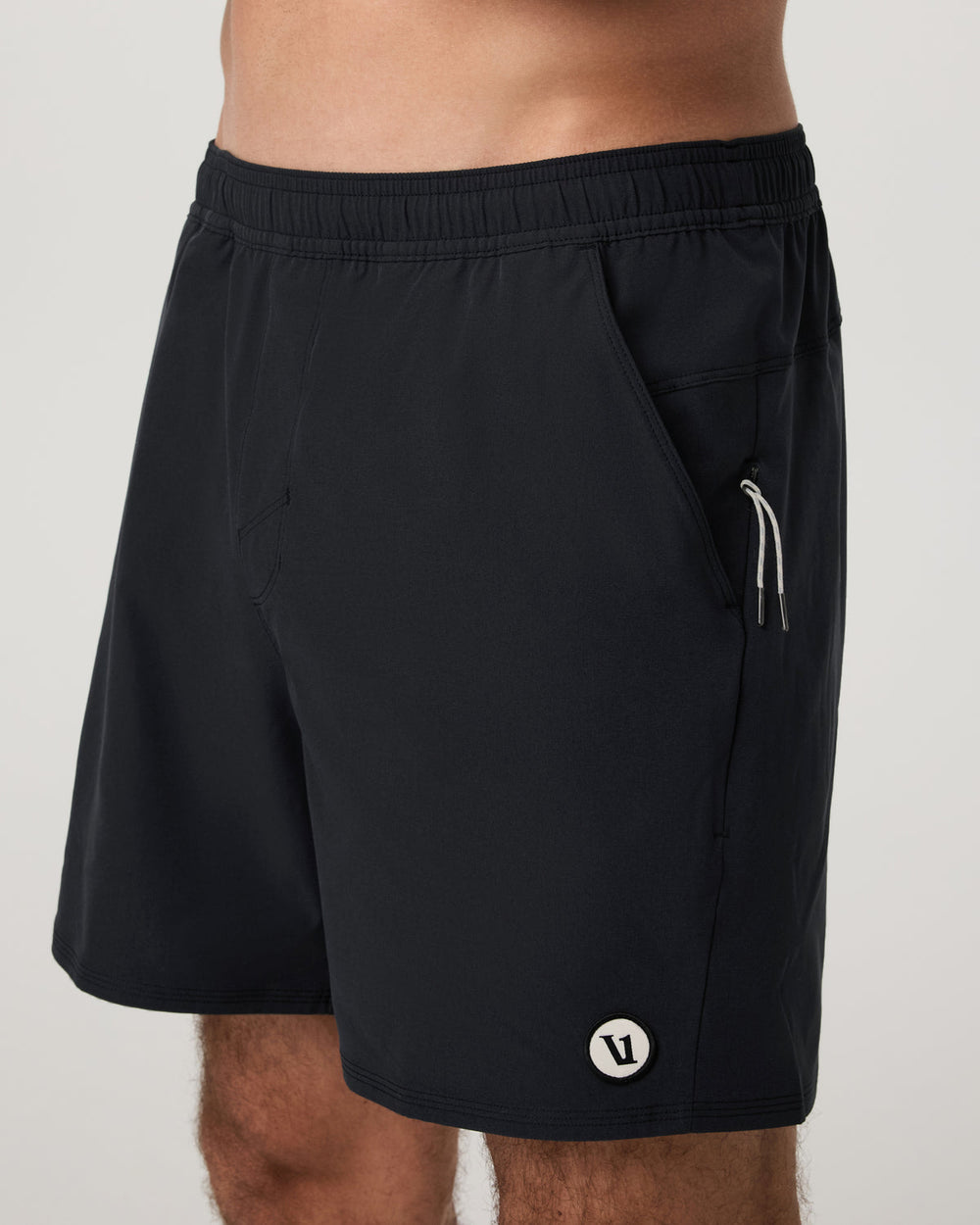 Maverick Volley Short Lined Men's Black Swim Shorts | Vuori Online