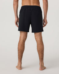 Maverick Volley Short Lined Men's Black Swim Shorts | Vuori Online