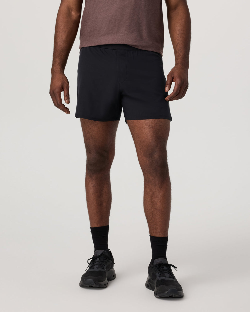 Qualify Short Lined 5" Men's Black Performance Shorts | Vuori US