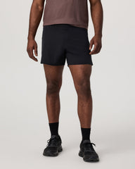 Qualify Short Lined 5" Men's Black Performance Shorts | Vuori US