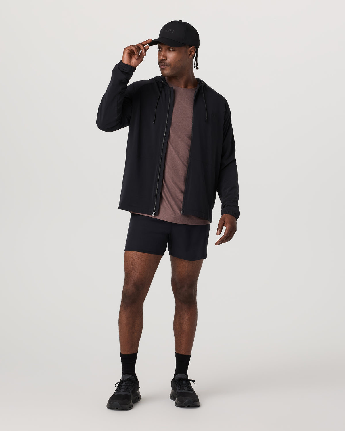 Qualify Short Lined 5" Men's Black Performance Shorts | Vuori US