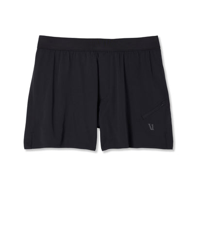 Qualify Short Lined 5" Men's Black Performance Shorts | Vuori US