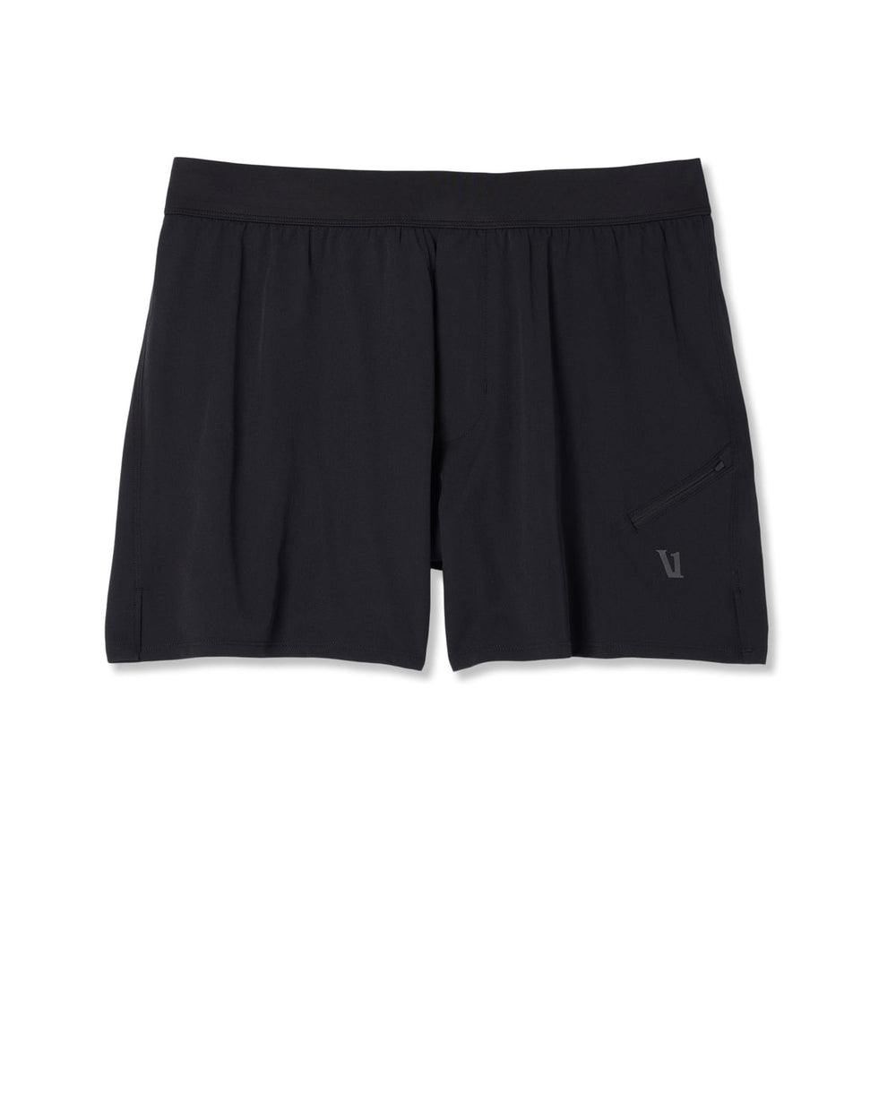 Qualify Short Lined 5" Men's Black Performance Shorts | Vuori US