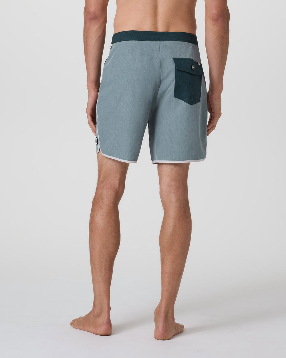 Cruise Boardshort Dusty Blue Linen Texture | Vuori Clothing