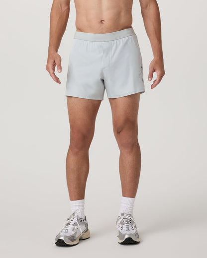 Qualify Short Lined 5" Men's Sky Grey Training Shorts | Vuori On sale
