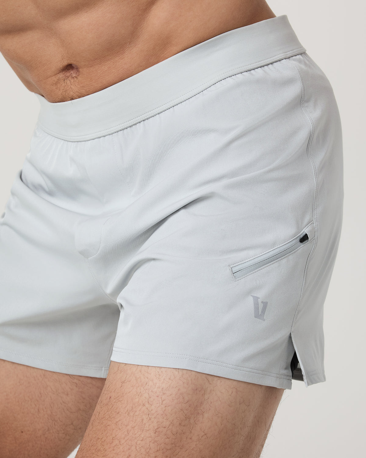 Qualify Short Lined 5" Men's Sky Grey Training Shorts | Vuori On sale