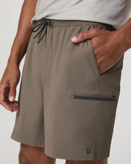 Grafton Short Unlined 7" Men's Training Shorts in Bark | Vuori For sale