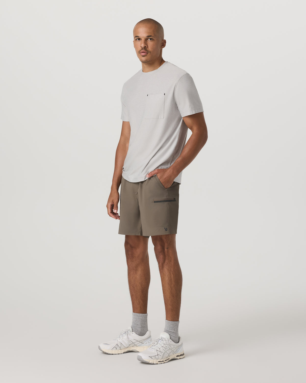 Grafton Short Unlined 7" Men's Training Shorts in Bark | Vuori For sale