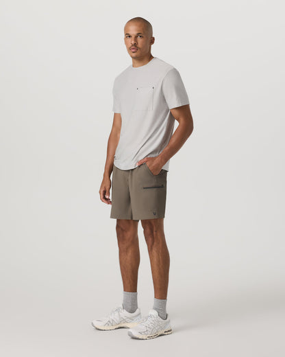 Grafton Short Unlined 7" Men's Training Shorts in Bark | Vuori For sale