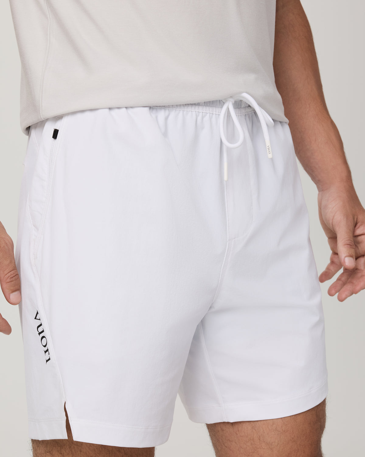 Crosscourt Short Unlined 7" Men's White Tennis Shorts | Vuori Online