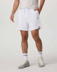 Crosscourt Short Unlined 7" Men's White Tennis Shorts | Vuori Online