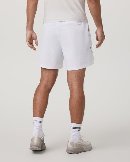 Crosscourt Short Unlined 7" Men's White Tennis Shorts | Vuori Online