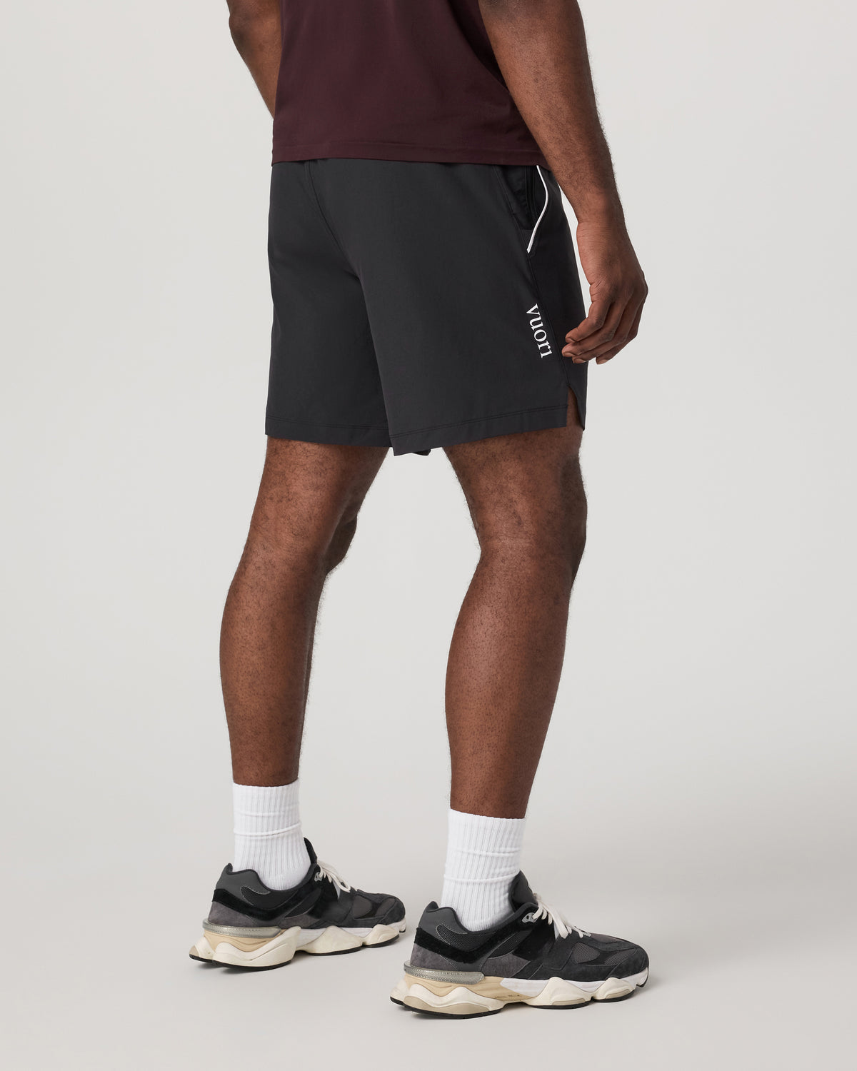 Crosscourt Short Unlined 7" Men's Black Tennis Shorts | Vuori Clothing