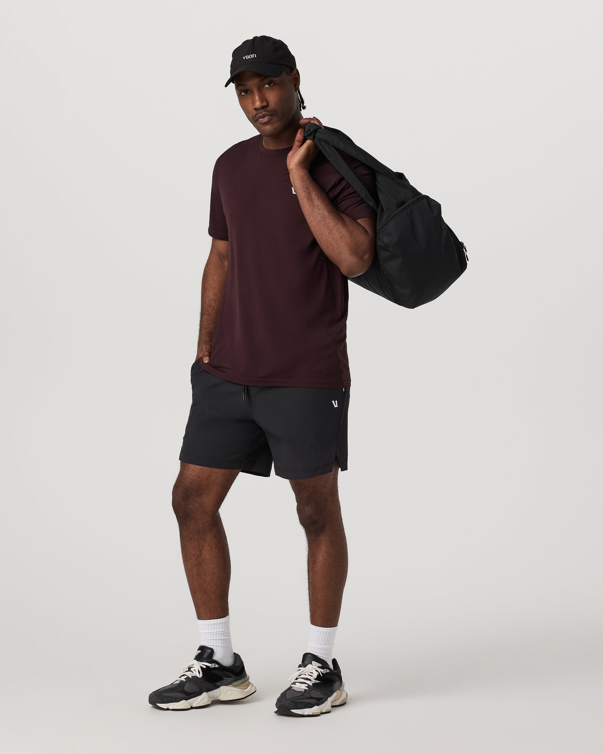 Crosscourt Short Unlined 7" Men's Black Tennis Shorts | Vuori Clothing