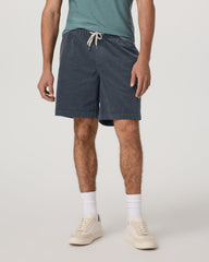 Optimist Elastic Waist Short 8" Men's Charcoal Shorts | Vuori