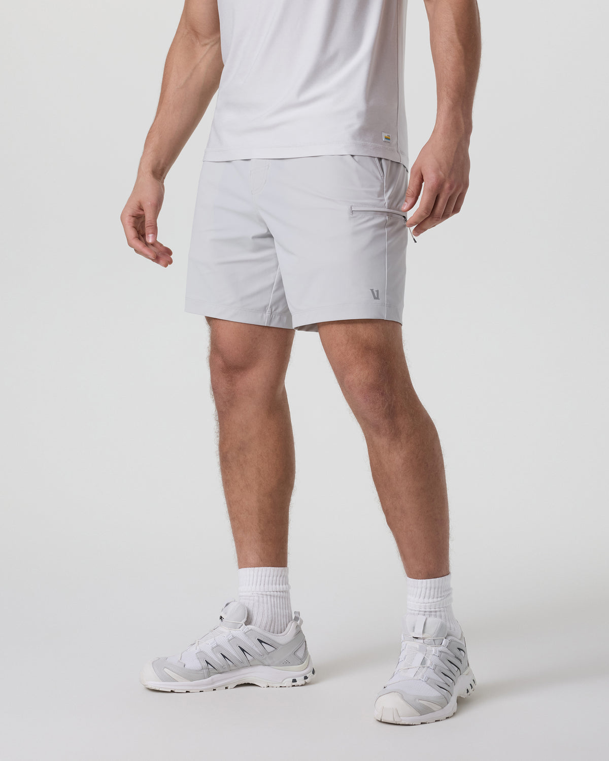 Fleet Sport Short Unlined Classic Fit 7" Sky Grey | Vuori Discount