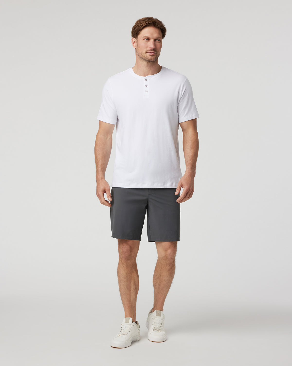 Fleet Chino Short 8" Men's Charcoal Shorts | Vuori For sale