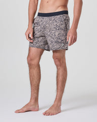 Maverick Volley Short Men's Mocha Sand Hybrid Shorts | Vuori Outlet