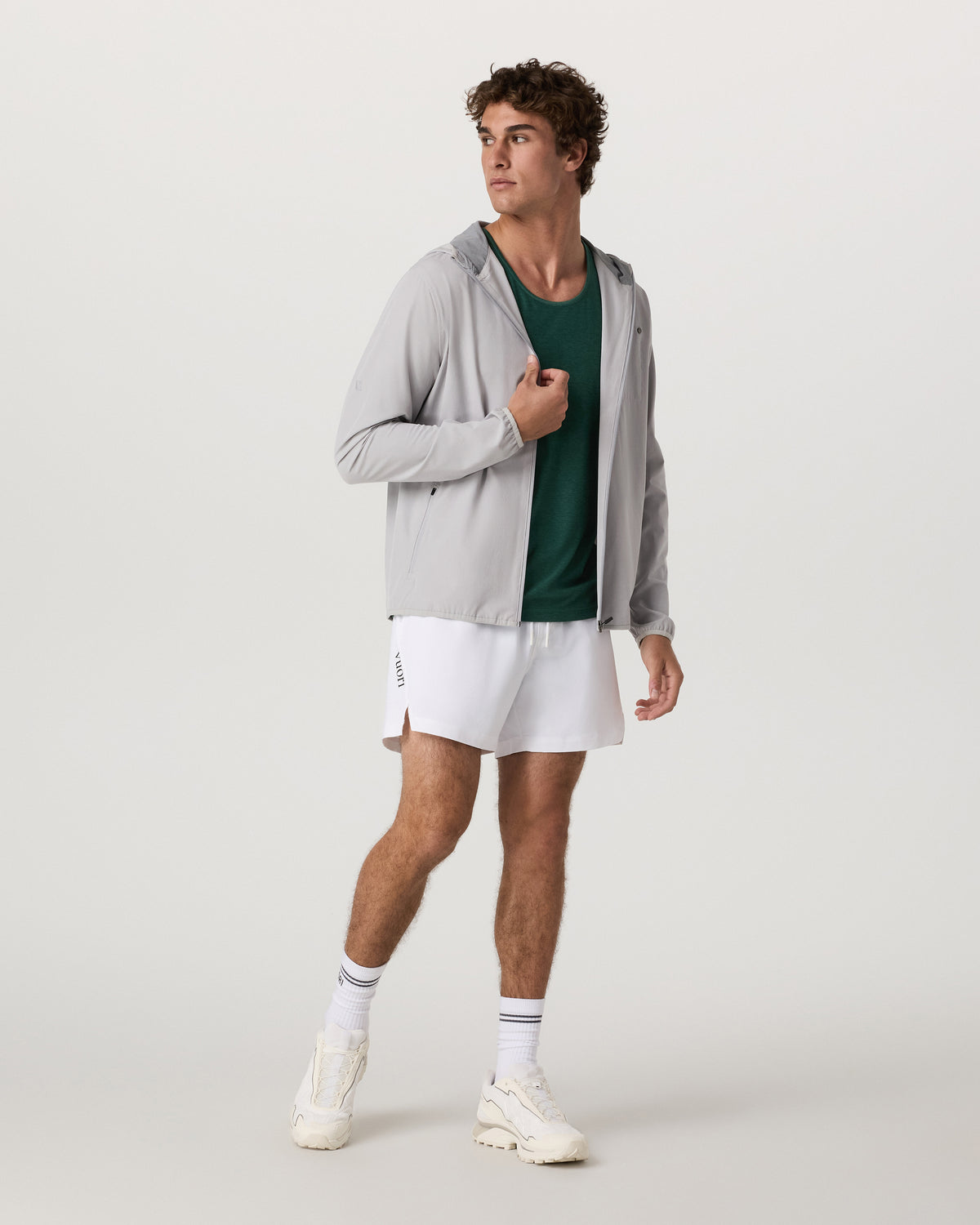 Crosscourt Short Unlined 5" Men's White Tennis Shorts | Vuori Clothing