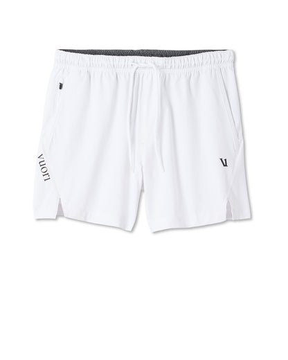 Crosscourt Short Unlined 5" Men's White Tennis Shorts | Vuori Clothing