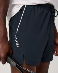 Crosscourt Short Unlined 5" Men's Navy Tennis Shorts | Vuori