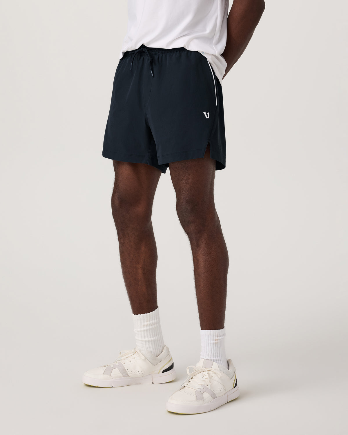 Crosscourt Short Unlined 5" Men's Navy Tennis Shorts | Vuori