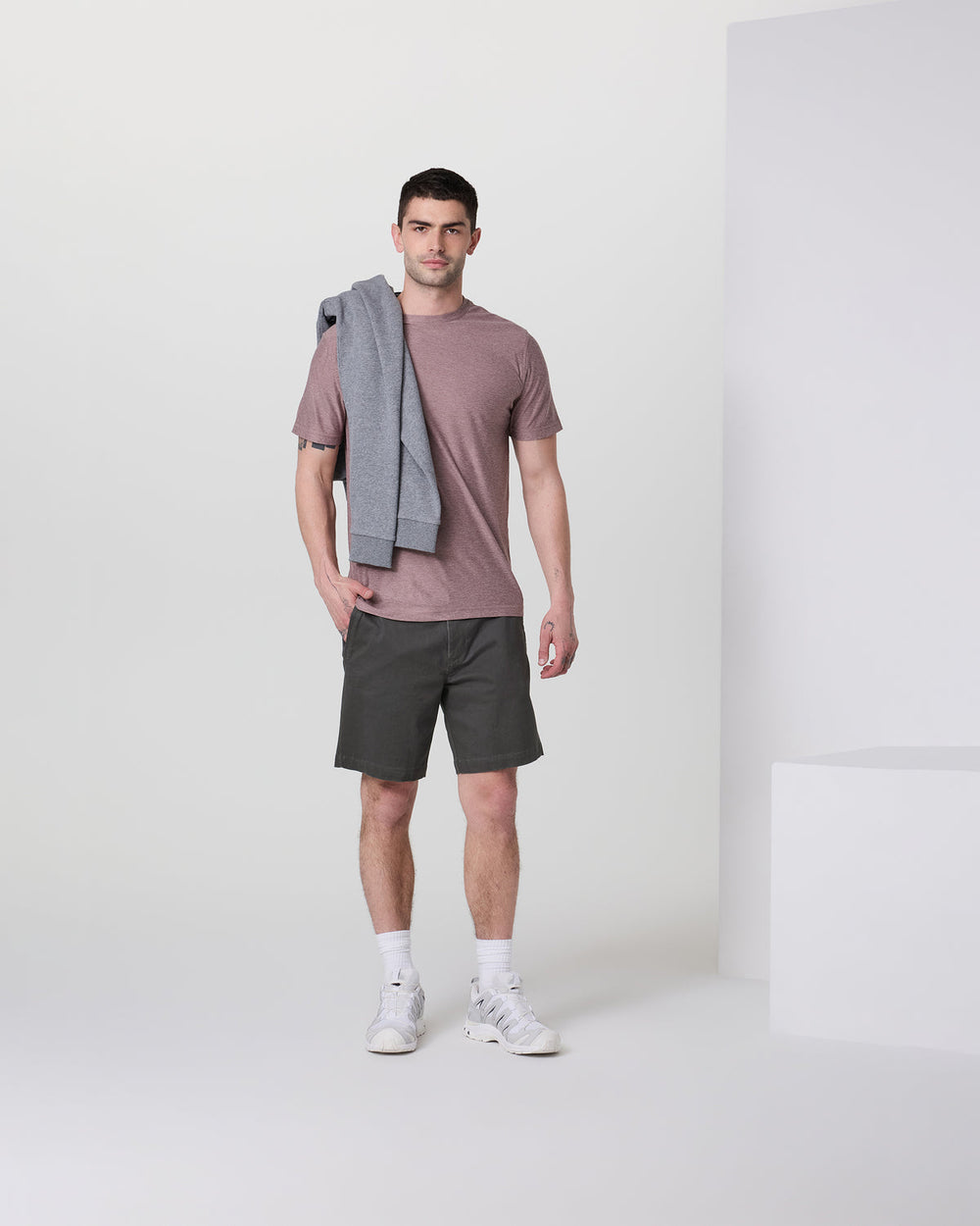 Fletcher Short Classic Fit 8" Dark Pewter | Vuori Outlet
