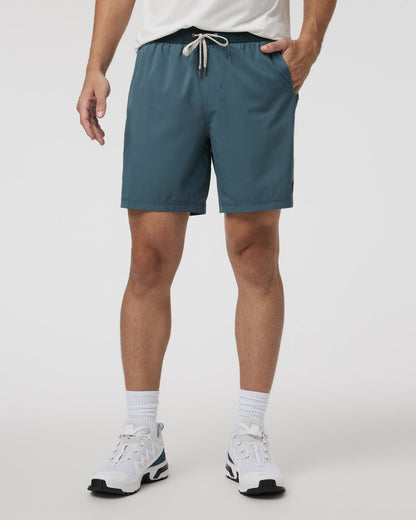 Kore Short Lined 7" Men's Light Deep Sea Athletic Shorts | Vuori Outlet