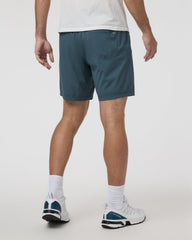 Kore Short Lined 7" Men's Light Deep Sea Athletic Shorts | Vuori Outlet