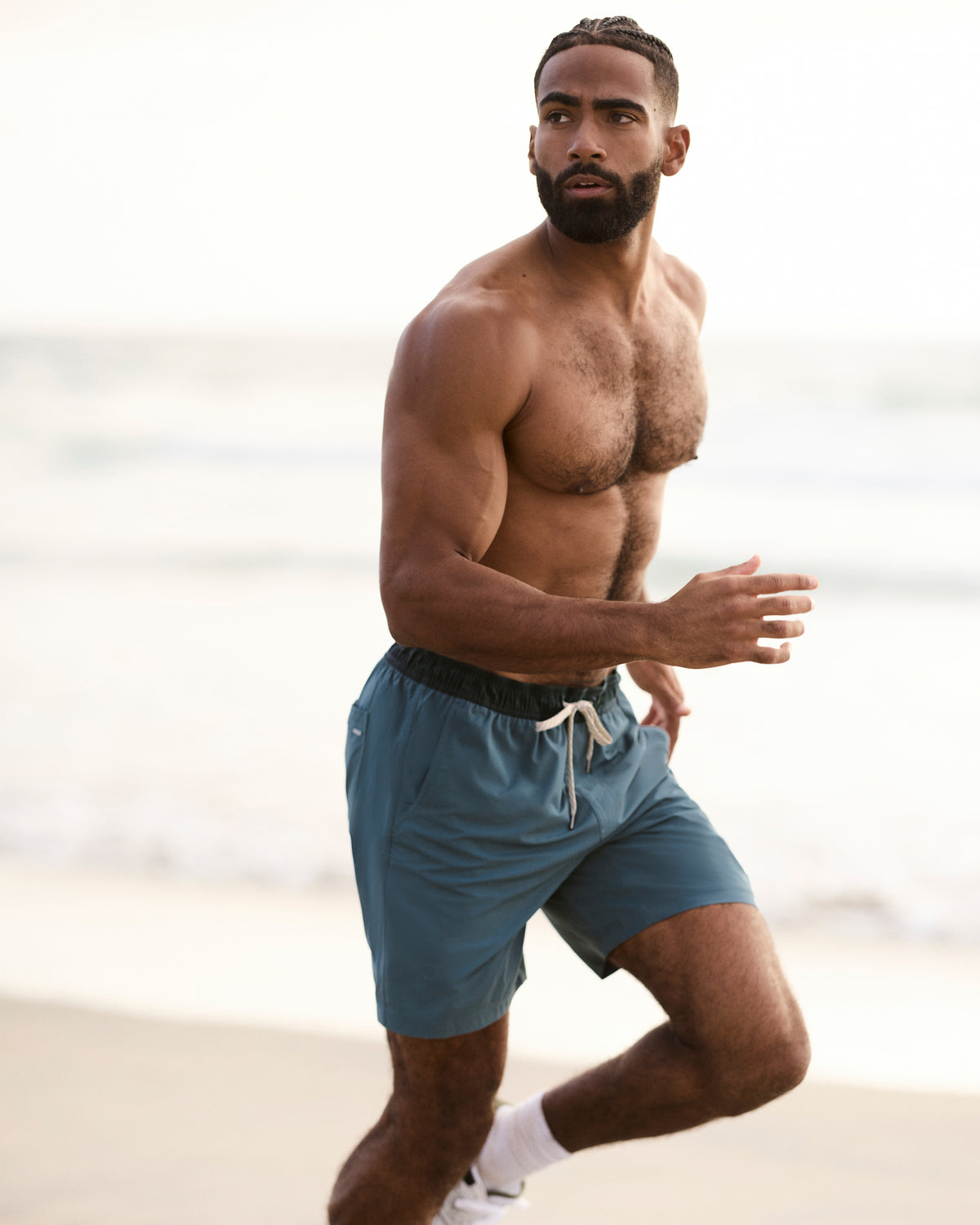 Kore Short Lined 7" Men's Light Deep Sea Athletic Shorts | Vuori Outlet