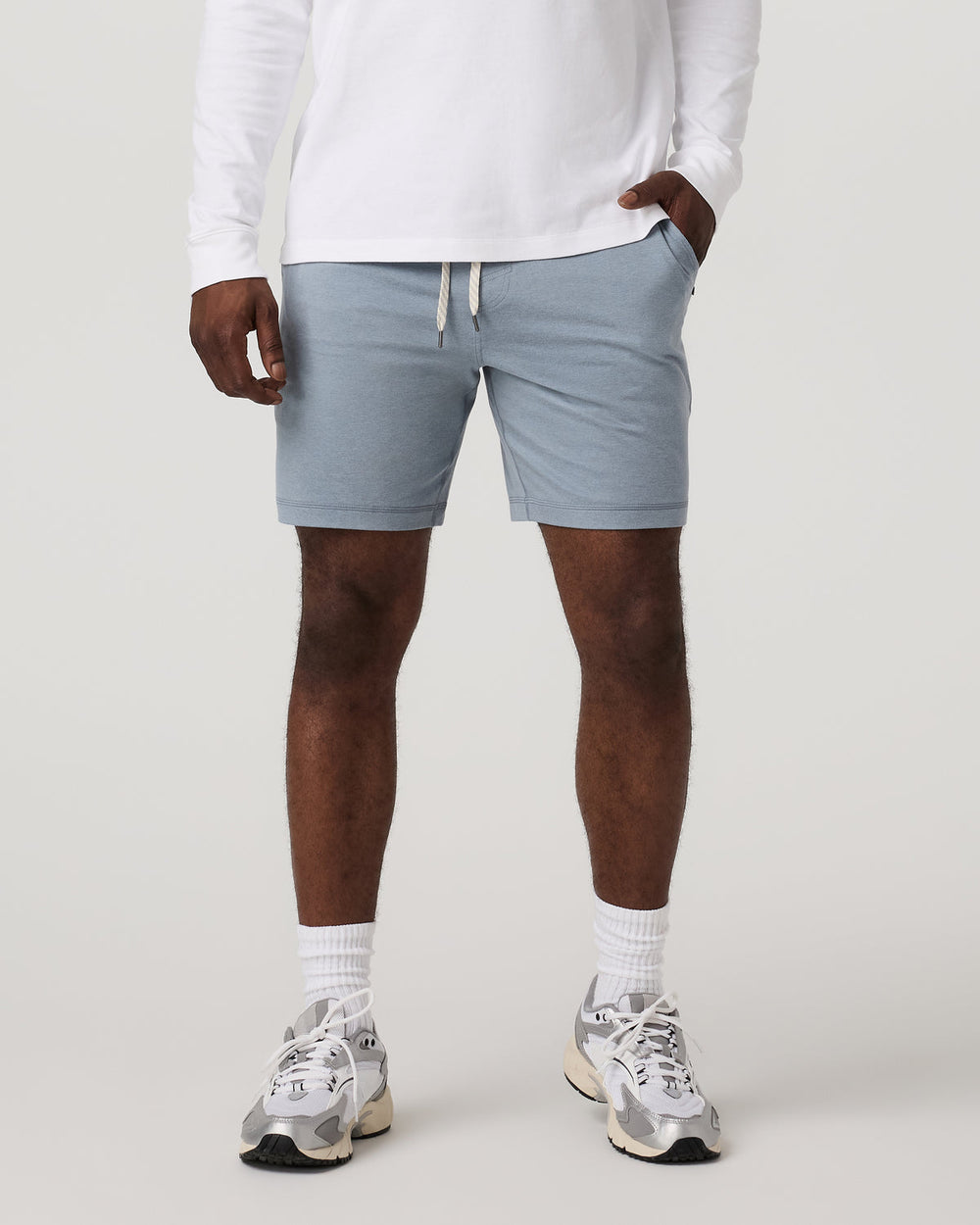 Ponto Performance Short 7" Men's Flint Heather Shorts | Vuori