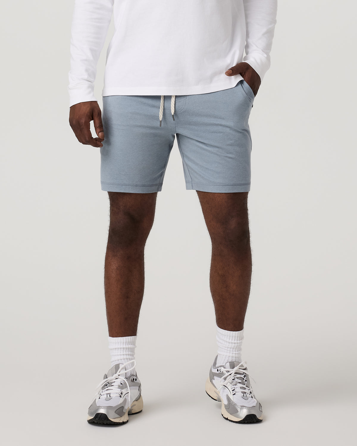 Ponto Performance Short 7" Men's Flint Heather Shorts | Vuori