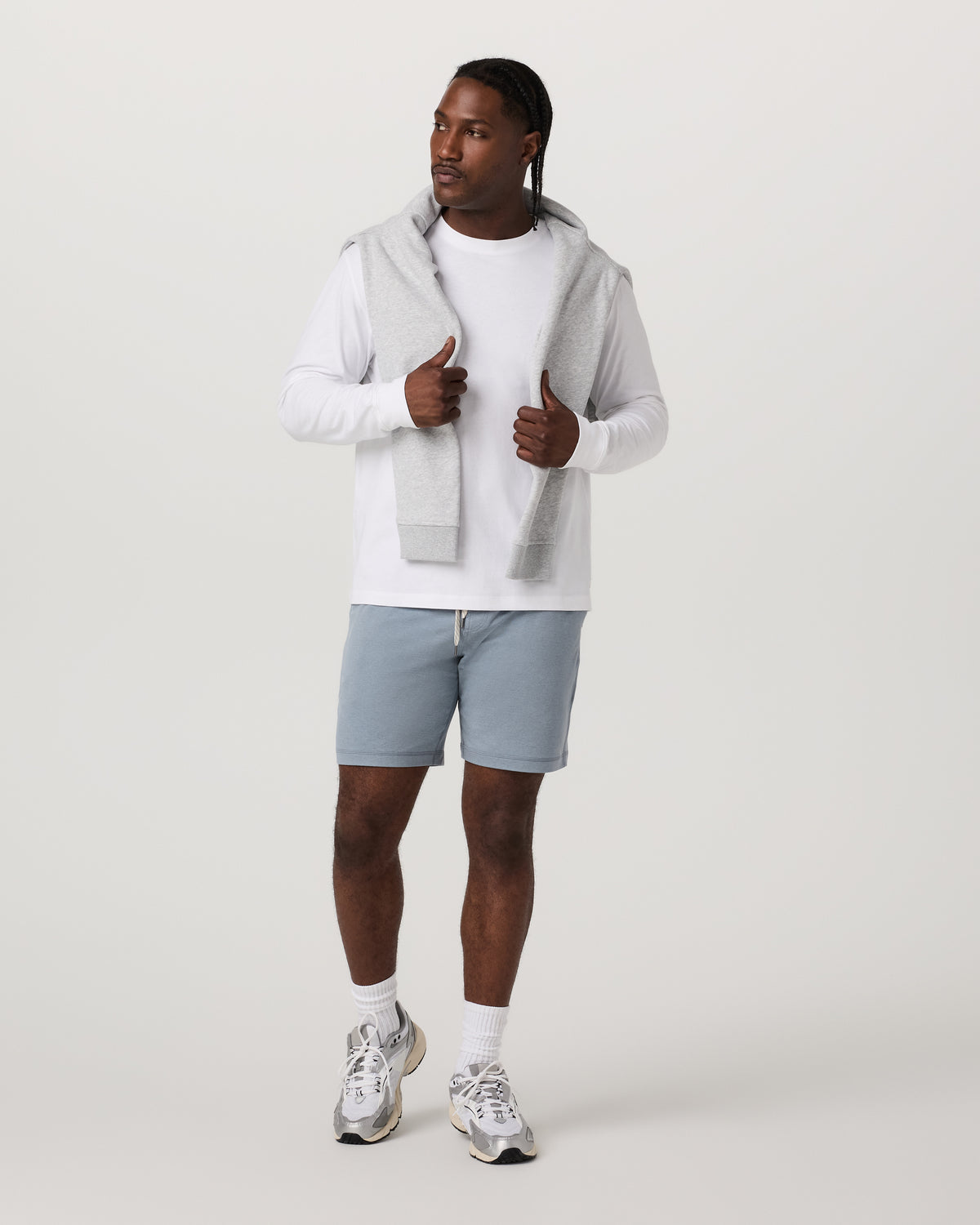 Ponto Performance Short 7" Men's Flint Heather Shorts | Vuori