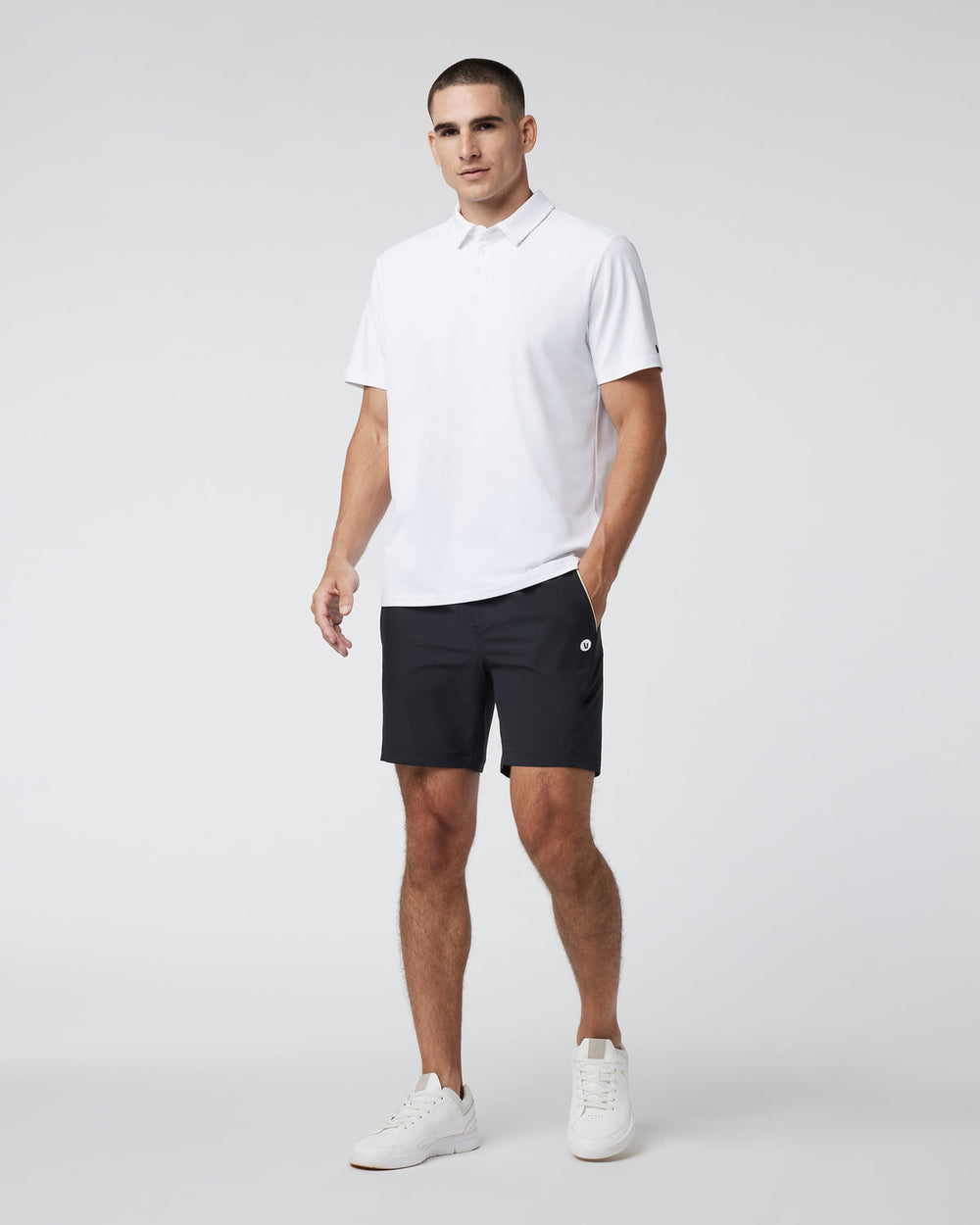 Crosscourt Short Men's Black Tennis Shorts | Vuori Outlet