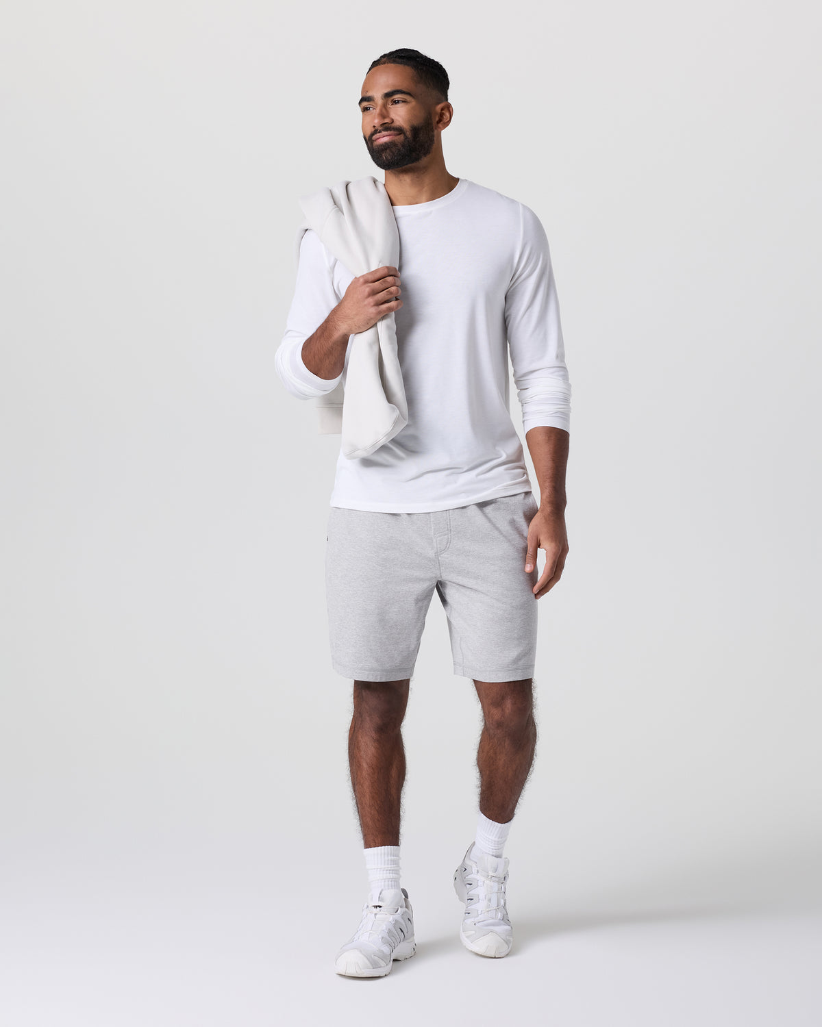 Coronado Short 8" Light Heather Grey | Vuori Clothing